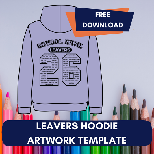 Free 2026 Leavers Hoodie Template