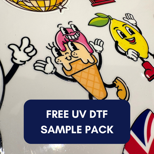 UV DTF Transfer Sheet - FREE Sample Pack