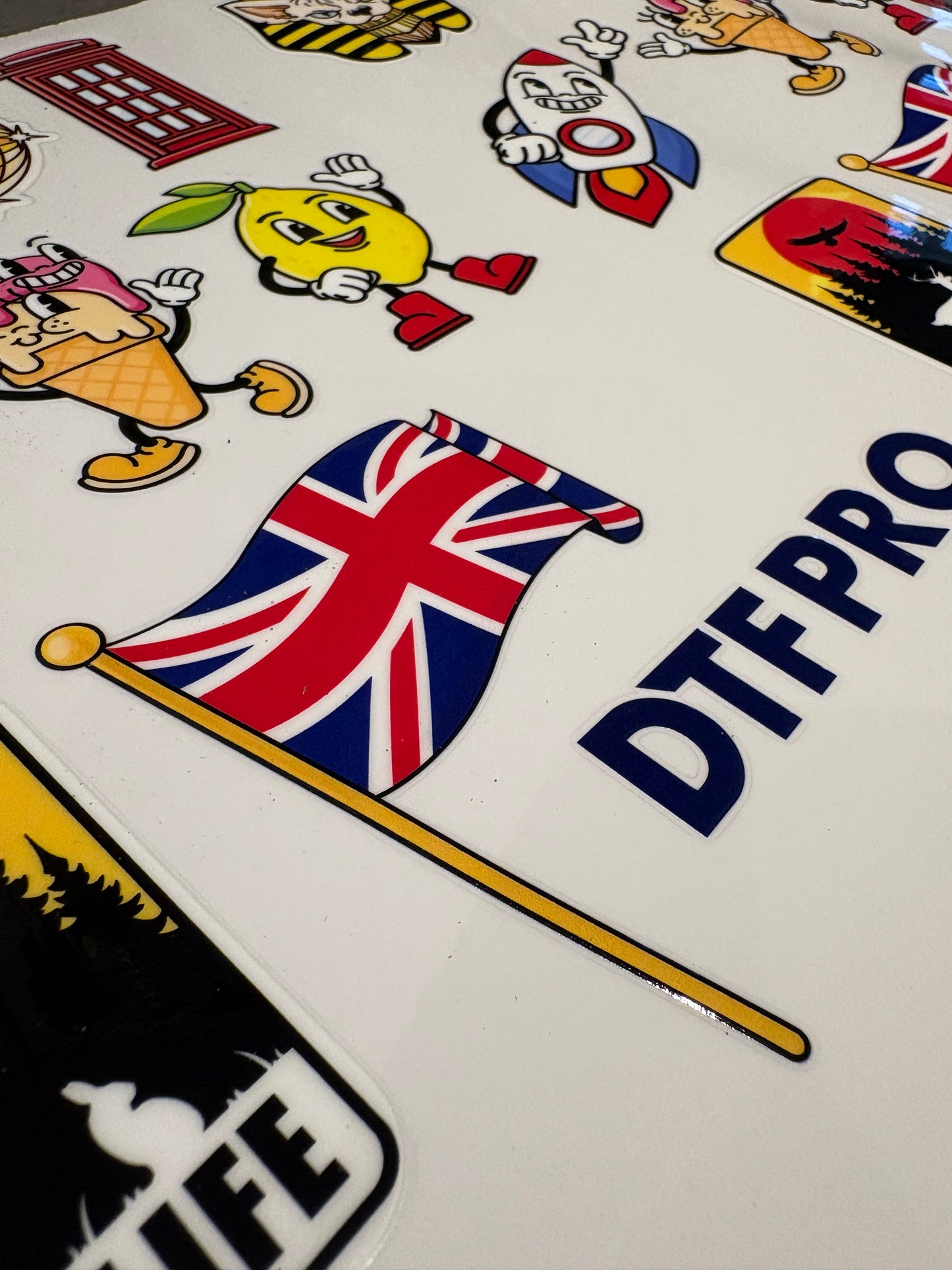 UV DTF Transfer Sheet - FREE Sample Pack
