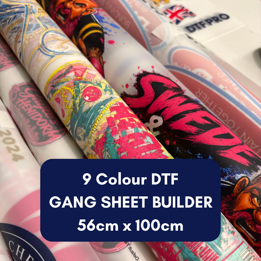 DTF Gang Sheet Builder - 56cm x 100cm - 9 Colour